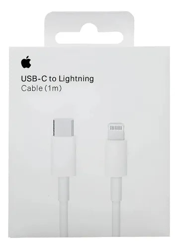 Cable Para Iphone Apple Lightning A Tipo C Rápido Original Blanco
