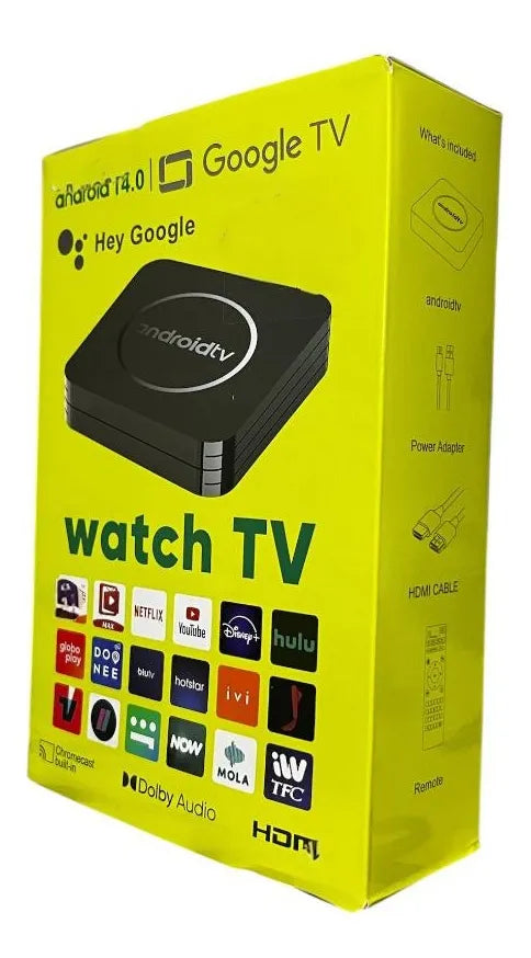 Smart Tv, Google Tv Watch Tv Android 14.0 Negro Estándar.
