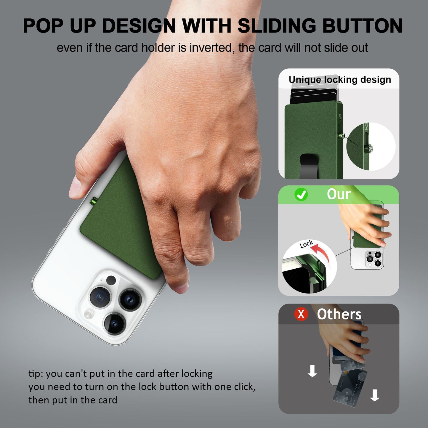 Tarjetero Imantado para Celular